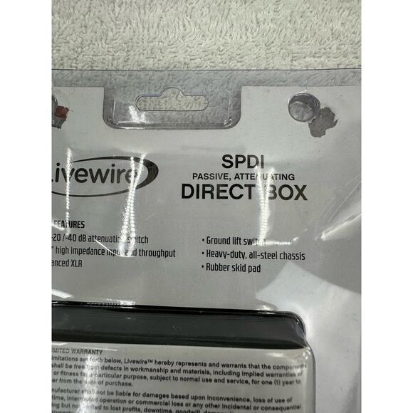 Livewire SPDI Passive Direct Box With Attenuation Pad Open Box - Picture 5 of 6